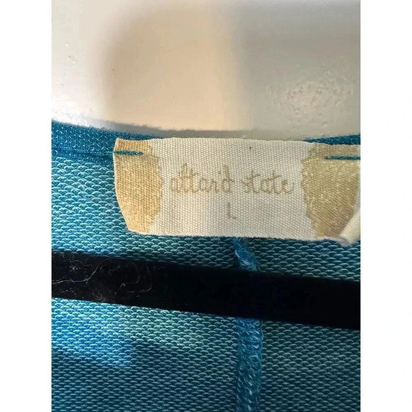 Altard State Blue High-Low Lace Hem Top Size Large - Picture 3 of 4